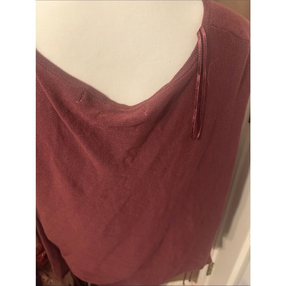 Hyfve Lightweight Burgundy Boatneck Sweater - Picture 7 of 10